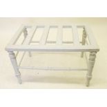 A Victorian painted luggage rack
