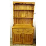 A small pine Welsh dresser, 36 x 17 x 73 " high