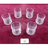 Six shot glasses