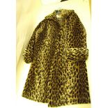 A vintage fake leopard fur coat by Astraka (sold by Fishers of Gloucester)