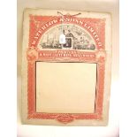 A printers stamp board 1840 to 1940 for Waterlow & Sons circa 1940