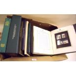 Carton containing 8 albums of FDC's, GB/World stamps, both M & U, including thematic and the 1981