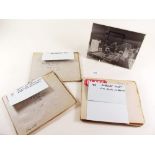 A quantity of glass photographic negatives of houses and interiors mostly annotated and in