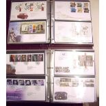 Royal Mail FDC albums (2) cont GB FDC's 2001-2011 with typed addresses and all with special