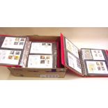 GB FDC's in four albums circa 1966-2002 commems including greetings booklet panes etc, all appear to