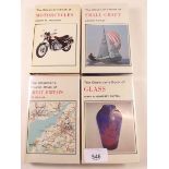 Four first edition Observer books: Motorcycles 1976, Glass 1976, Tourist Atlas of Great Britain 1976