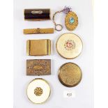 A collection of compacts etc.