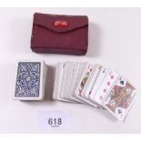 A set of Let Us Play miniature playing cards