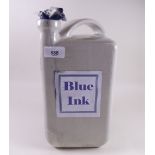 A Post Office stoneware blue ink bottle 30cm
