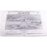 A 1930's Gloster Aircraft Co Ltd. advertisement from Cheltenham Chronicle Gloucester Graphic - 17