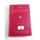 Baily's Hunting Directory for 1908-1909, published 1909 complete with all maps