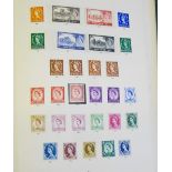 Windsor album of mainly pre-decimal QEII mint defin and commem stamps, noted - higher values to £