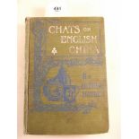 Arthur Hayden - 'Chat on English China' first edition 1904, inscribed by the author