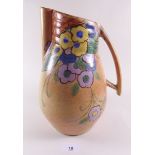 A large Beswick Art Deco jug - 28cm tall