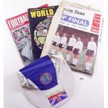 Charles Buchans Football Monthly World Cup 1966, World Cup Souvenir Programme, a hat from 1966 World