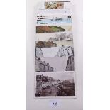 Postcards - Ireland topo including RP W.Beach Queenstown pu 1911, Rathmullen P.O, Dublin street