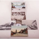 Postcards - Wiltshire topo including street scene at Wroughton Village, Tilshead, Amesbury, Ogbourne