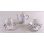 A matched Crown Staffordshire and Duchess coffee set printed roses comprising: twelve cups and