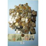 A quantity of World coins with European examples, Australia, USA etc. approx 3 kilos,