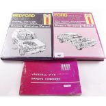 Two Haynes manuals and Vauxhall Viva owners handbook