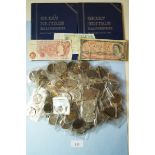A quantity of World coins mainly British pre-decimal and decimal farthings through halfcrowns,