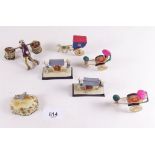 A set of early 20th century Chinese plastic miniature figures