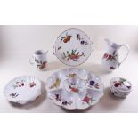 A group of Royal Worcester Arden and Evesham including: one circular crudite dish, shell serving