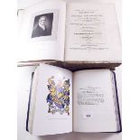 Boutell's Heraldry revised by C W Scott-Giles 1958 in blue leather and the Biographical and Critical