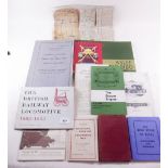 A small group of railway related ephemera including a British Rail sectional appendix