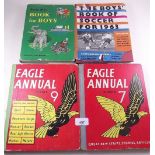 Two Eagle Annuals 7 & 9, The Boys Book of Soccer 1963 and The Daily Mail Book for Boys