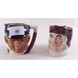 Two Royal Doulton small character jugs - Simon the Cellerar and The Huntsman