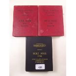 Two Great Western Railway Rule books, a British Rail one, a blue book of rules for Enginemen and