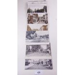 Postcards - Shropshire topo including Church Street Bishops Castle, Oswestry, Cleobury Mill, Ludlow,