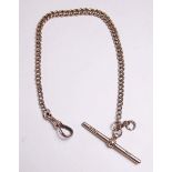 A 9ct gold fob chain - 12g
