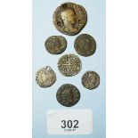 A quantity of Roman coins considered imperial coinage AD235-285 plus Edward III or IV halfgroat