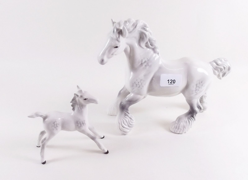 A Beswick horse and foal