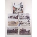 Postcards - Upton Bishop topo range (14) including RP's (2) haymaking at Marsh Farm (?) Manor