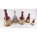 Five Wade Bells decanters