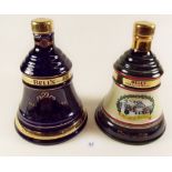 Two Wade Bells Whiskey decanters and contents - 1990 and 1998