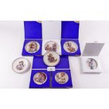 A set of eight Hummel miniature plates - all boxed