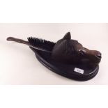 A novelty horse head clothes brush holder - replacement brush