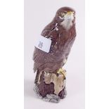 A large Beswick Beneagles Whiskey flask in form of a Buzzard - plus contents