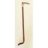 A Swaine riding crop and a horn handled riding crop