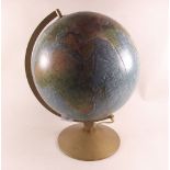 An illuminated globe