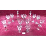 A group of various glassware