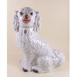 A large Staffordshire dog - 33cm tall