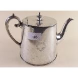 A Mappin and Webb Princes plate teapot c1930 engraved with 'Polurrian Hotel Cornwall'