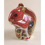 A Royal Crown Derby paperweight Red Squirrel - boxed