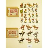 Two small boxed sets of Kieler Zinnfiguren lead soldiers