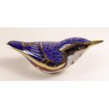 A Royal Crown Derby paperweight Nuthatch - boxed